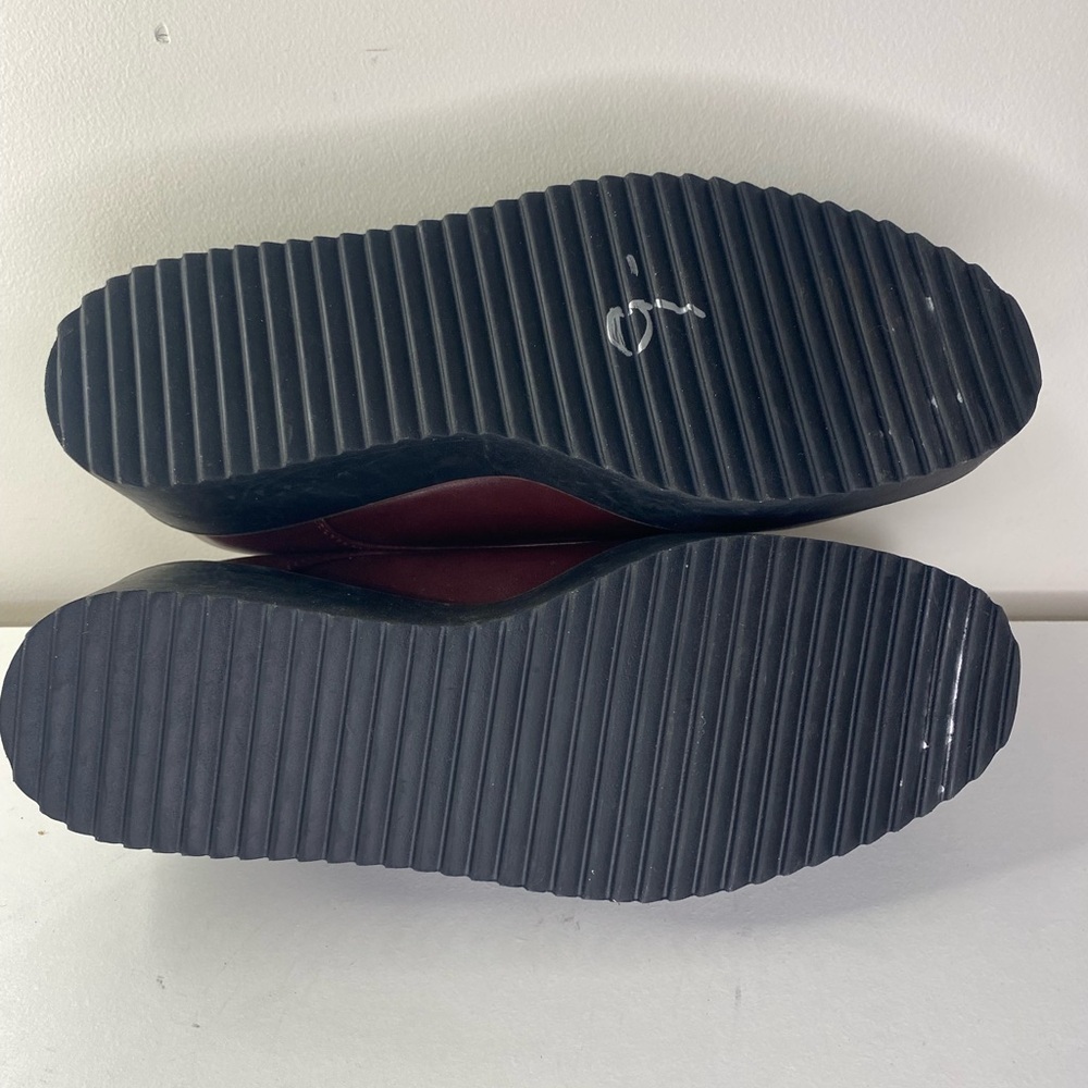 Madden Girl Written Burgundy Platform Oxford Shoes EUC Size 7.5 Goth Grunge - Picture 12 of 15